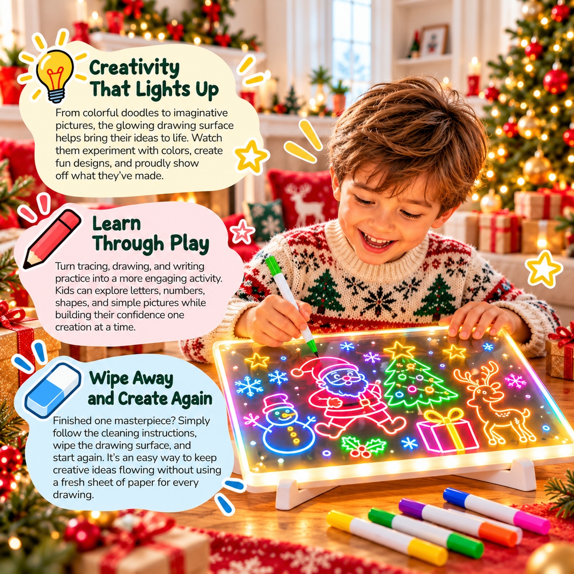 LED Drawing Board For Kids – Curious Little Minds