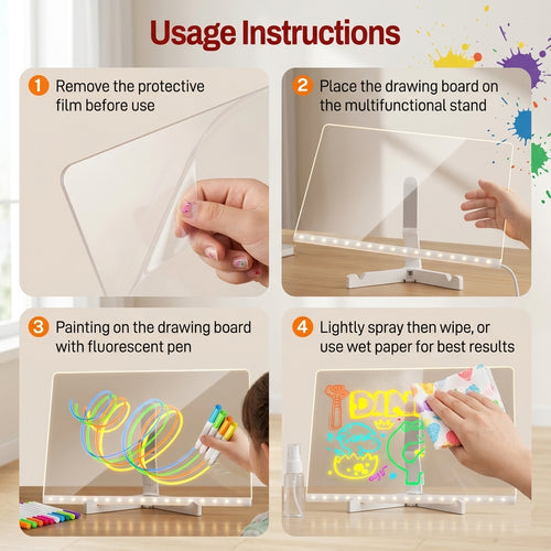LED Drawing Board For Kids